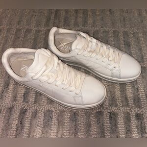 Zara White Minimalist Sneakers